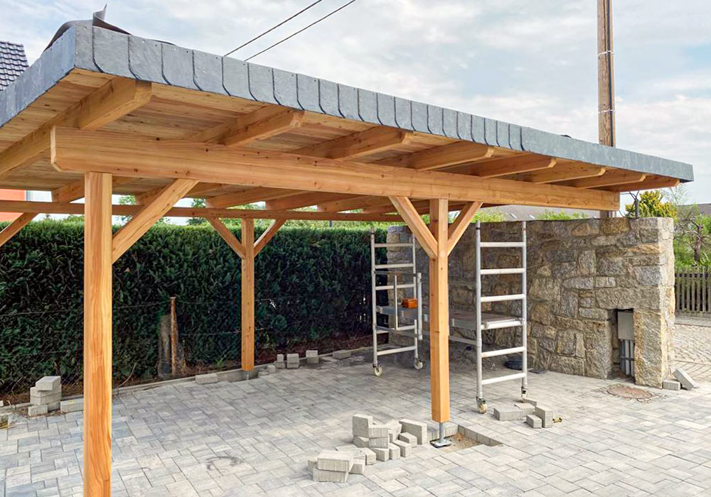 Carport aus Holz, Carports Kamenz