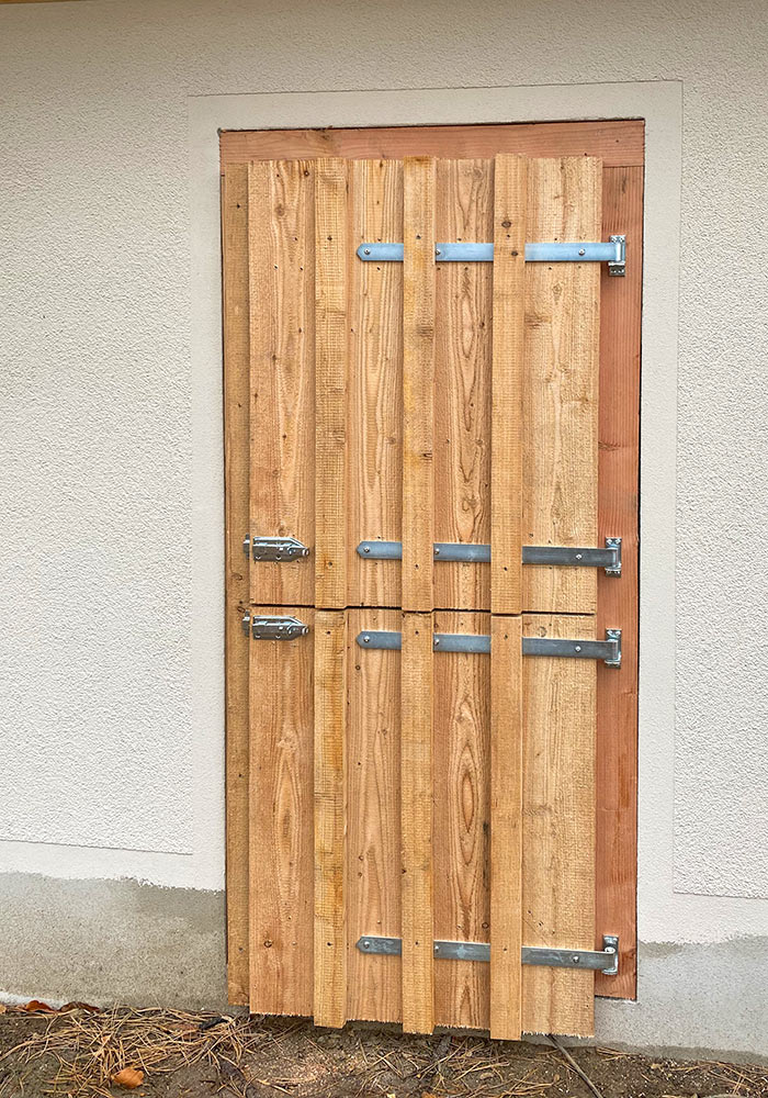 Holztür, Tür aus Holz