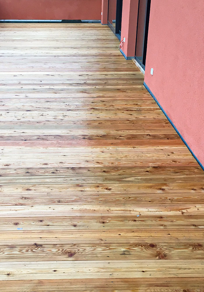 Terrasse aus Holz, Holzterrasse